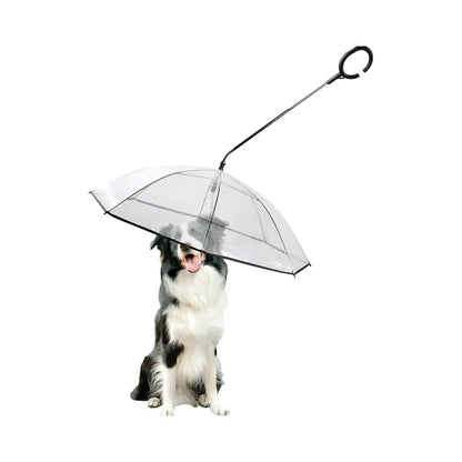 Adjustable Classic Clear Folding Pet Umbrella with C Hook Summer Hot Sale Manual Control for Dry Rain for Travel Wedding
