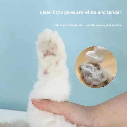 dog and cat paw scrubber magic foam!