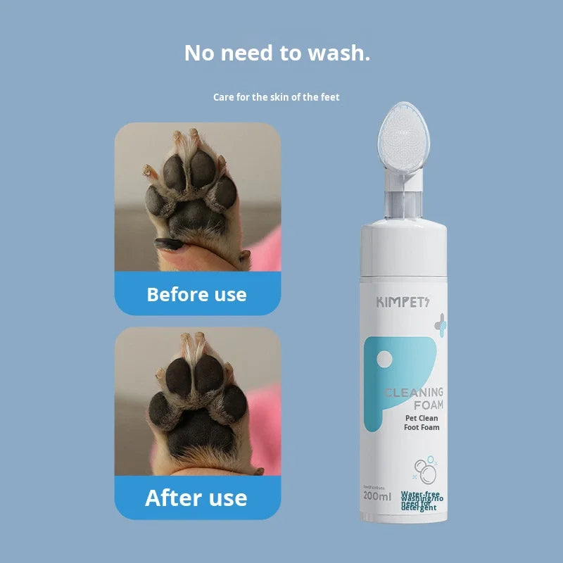 dog and cat paw scrubber magic foam!