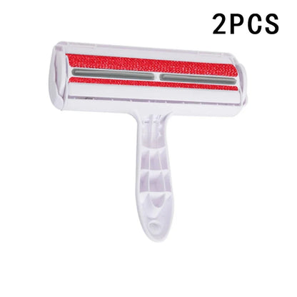 Pet Hair Remover for Cats and Dogs Reusable Self-Cleaning Cotton Plush Roller Set Suitable for Beds Sofas Carpets Cat Beds