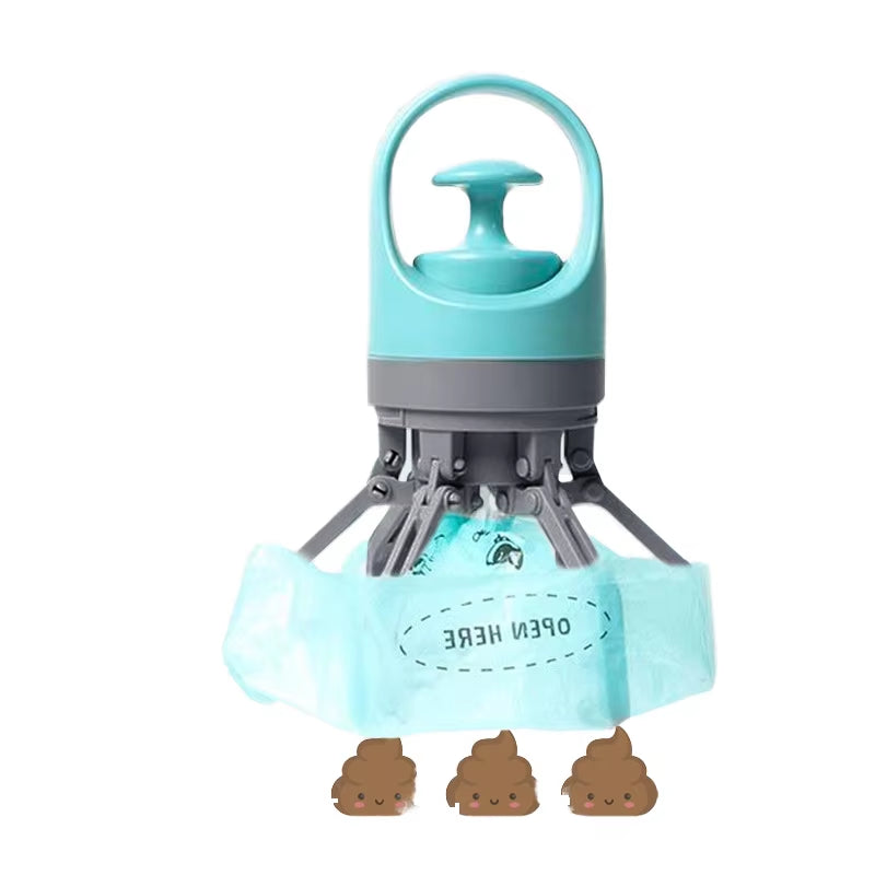 Portable Eco-Friendly Dog Pooper Scooper No Touch Poop Pick-Up Cleaner Fruit Scent Polyester Small/Medium/Large Dogs Made